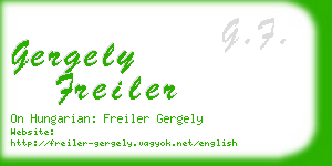 gergely freiler business card